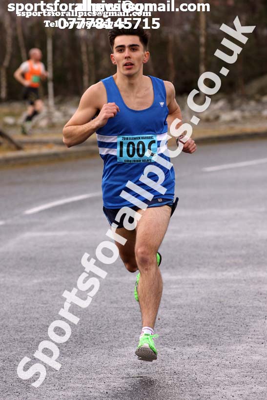 Senior mens Good Friday Elswick Harriers Relay, Newburn, Newcastle. Photo: David T. Hewitson/Sports for All Pics